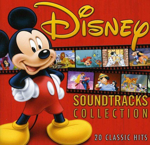 Disney Soundtracks Collection CD cover with Mickey Mouse and film stills.