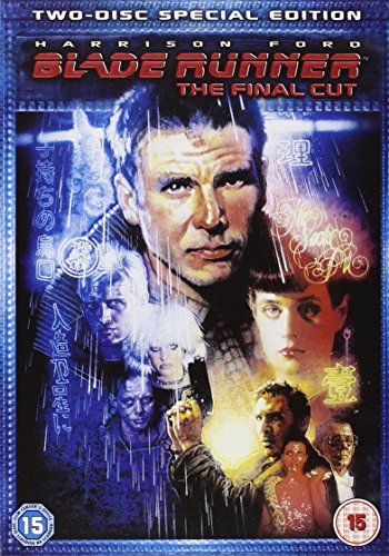Blade Runner: The Final Cut DVD cover with Harrison Ford in rain.