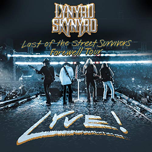 Lynyrd Skynyrd album cover: band on stage before a large crowd.