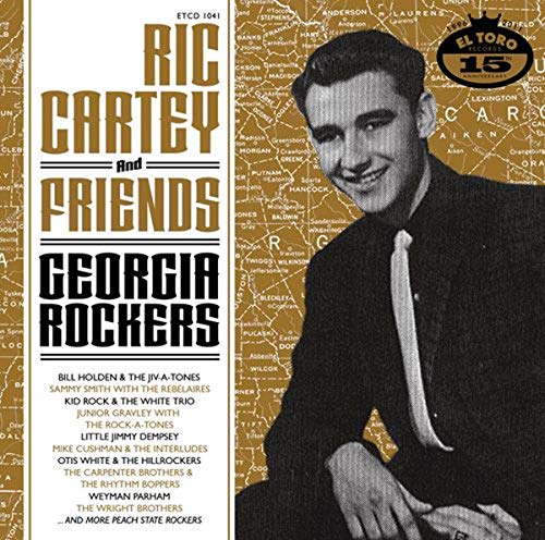CD cover featuring Ric Cartey’s portrait and band names on a map background.