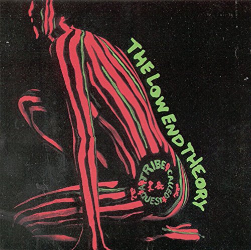 A Tribe Called Quest’s “The Low End Theory” CD cover with red figure art.