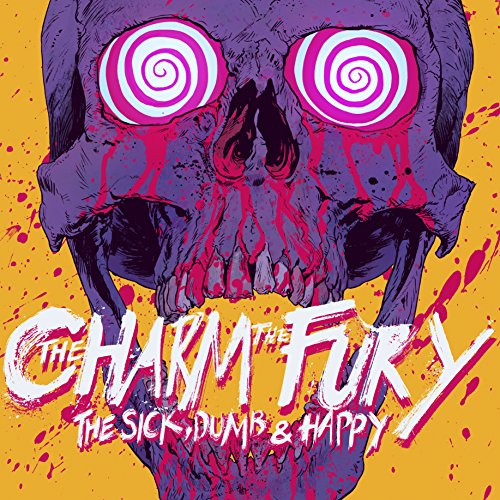 CD cover with a purple and yellow skull illustration and band name.