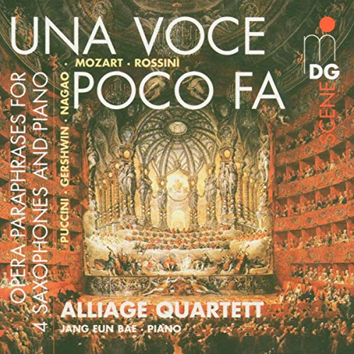 CD cover for Alliage Quartet featuring opera house interior artwork.