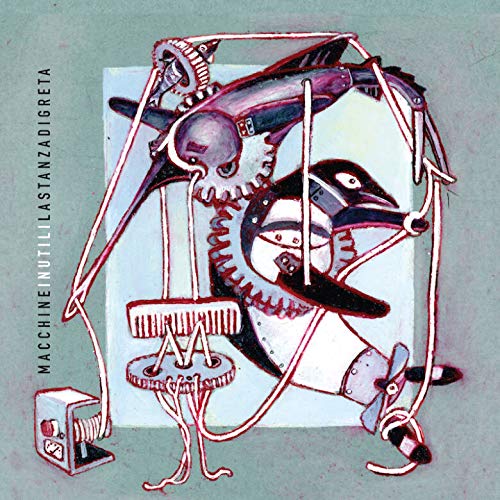 CD cover: surreal illustration of complex, interconnected mechanical parts.
