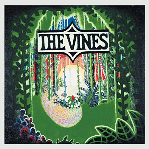 Album cover for The Vines’ “Highly Evolved” featuring painted vines and flowers.
