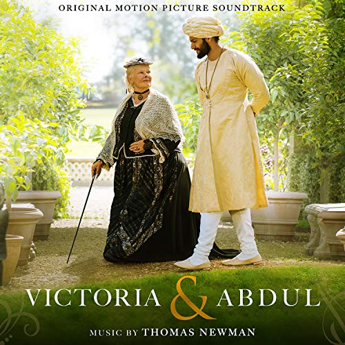 CD cover for “Victoria & Abdul” film soundtrack featuring Queen Victoria and Abdul Karim.