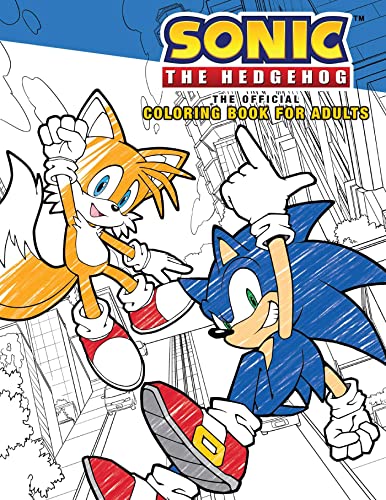 Sonic the Hedgehog Adult Coloring Book
