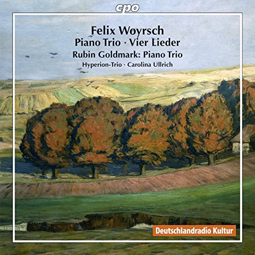 CD cover with landscape painting, composers' names, and "Hyperion-Trio.