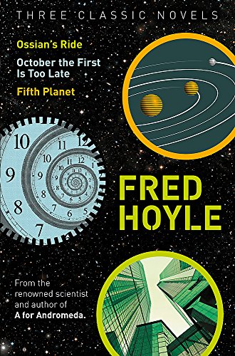 Book cover with clock, planets, and geometric shapes against a starry background.
