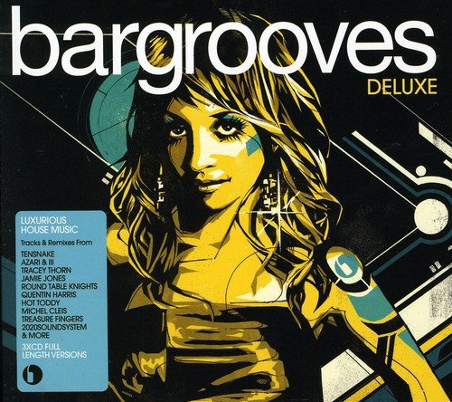 CD cover for “Bargrooves Deluxe” featuring a stylized woman’s portrait.