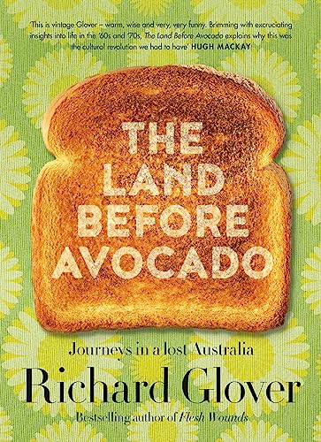 Book cover: "The Land Before Avocado" with toast and floral background.