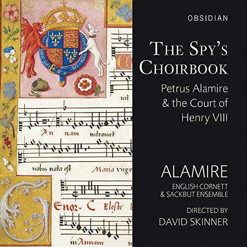 CD cover featuring illuminated manuscript details and text: "The Spy's Choirbook".