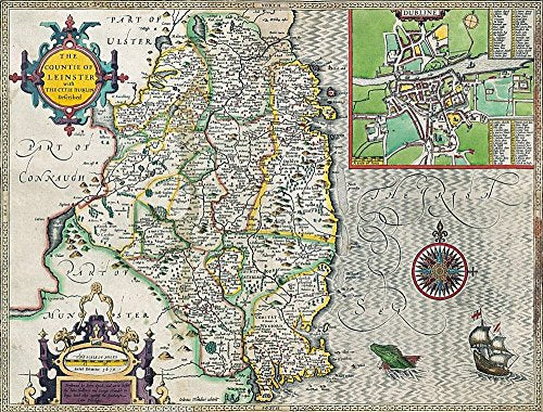 Leinster Historical 1610 Map 1000 Piece Puzzle