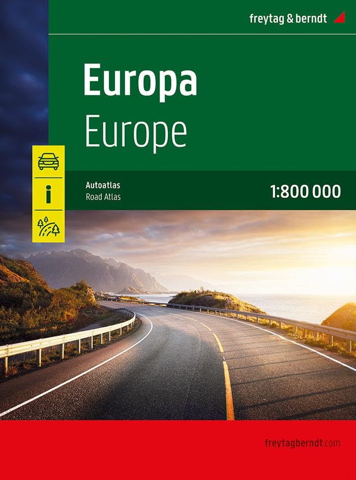 Europe Road Atlas 2025 : 1:800,000 scale