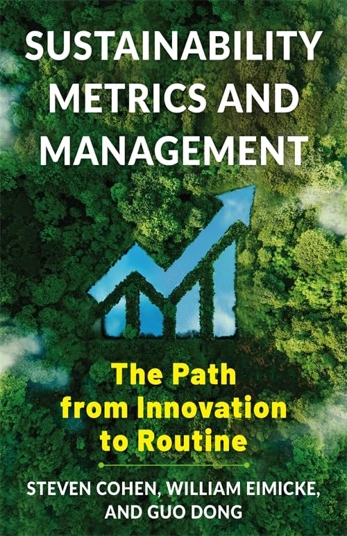 Book cover with green foliage, an upward arrow, and white text.