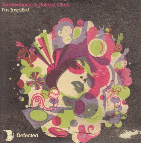 CD cover: abstract psychedelic portrait in pink, green, and purple.