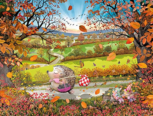 Puzzles For Adults - Pricilla Prickle - Mike Jupp 1000 Piece Jigsaw Puzzle | Made In Britain | Thick Puzzle Board | Cartoon Puzzles