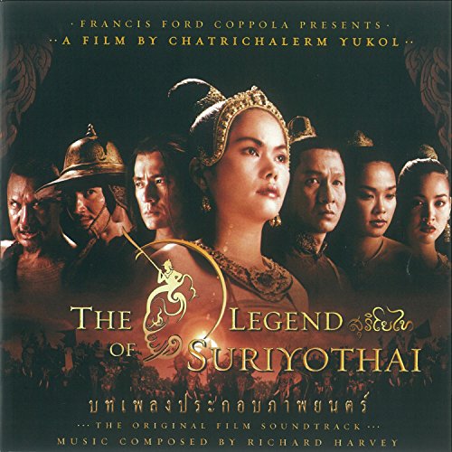 CD cover for "The Legend of Suriyothai" film soundtrack, featuring cast portraits.