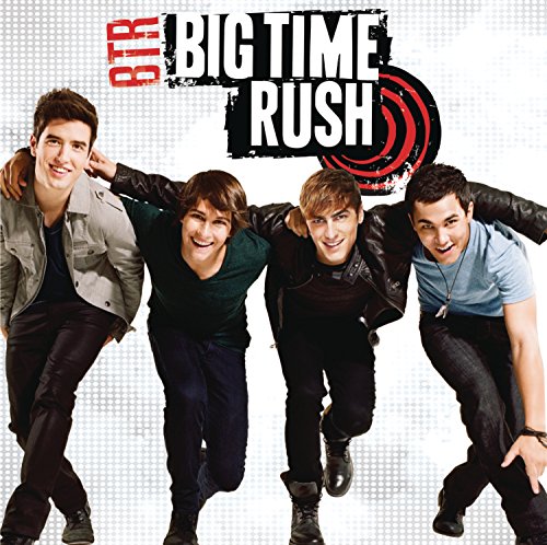 Album cover for Big Time Rush featuring four young men smiling.