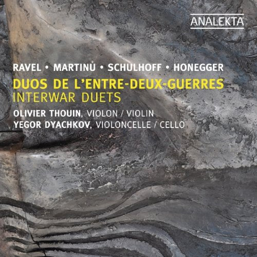 Dyachkov / Thouin / Ravel / Ma - Interwar Duets (for Cello & Violin) [CD]