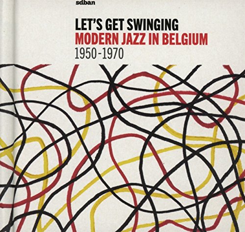 CD cover for "Let's Get Swinging," featuring abstract red and yellow lines.