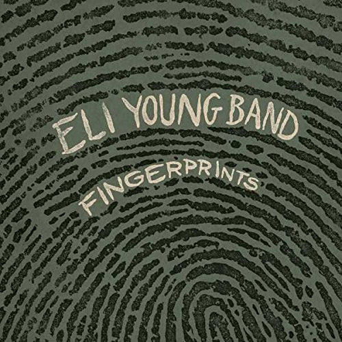 CD cover for Eli Young Band’s “Fingerprints” with fingerprint texture.