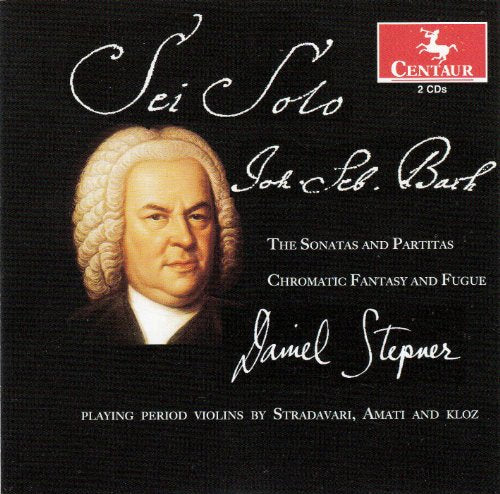 CD cover featuring a portrait of Johann Sebastian Bach and text details.