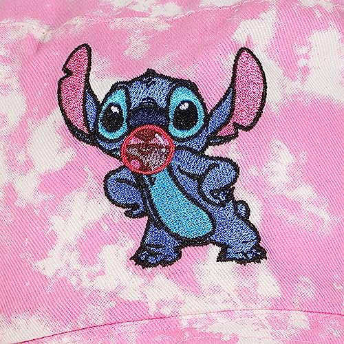 Disney Lilo And Stitch - Stitch (Unisex Pink Tie Dye Bucket Hat) One Size