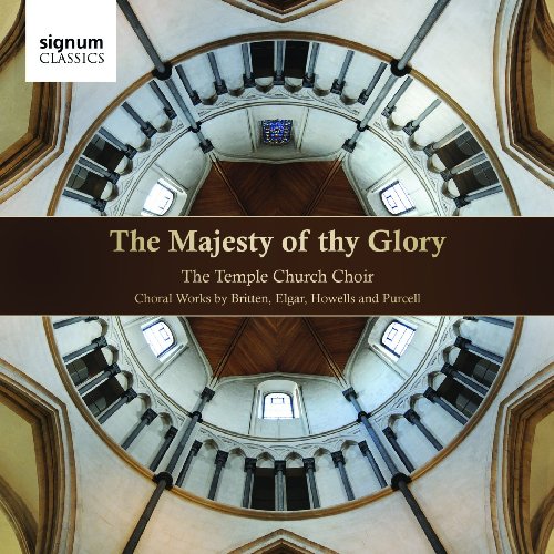 CD cover: interior view of Temple Church, text "The Majesty of thy Glory".