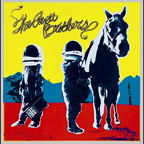 Avett Brothers album cover: two figures in space helmets with a horse.