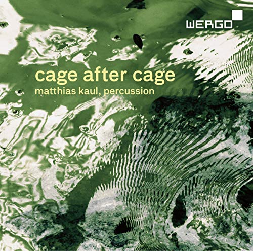 CD cover for "Cage After Cage" by Matthias Kaul, abstract green design.
