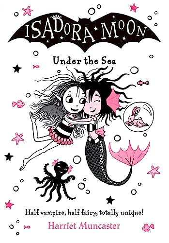 Colourful children's book cover with mermaid and sea creatures, likely featuring Isadora Moon.