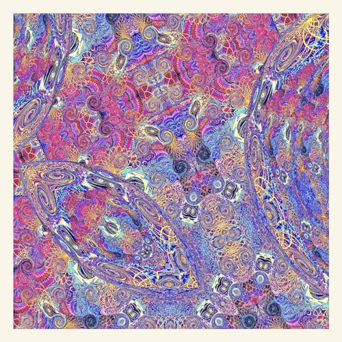 CD cover art: swirling, colorful abstract patterns in red, blue, and gold.