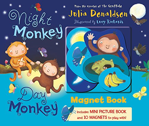 Night Monkey Day Monkey Magnet Book (Magnet Books)