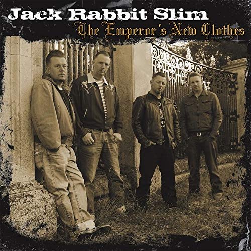 CD cover featuring four men in casual clothing standing by a gate.