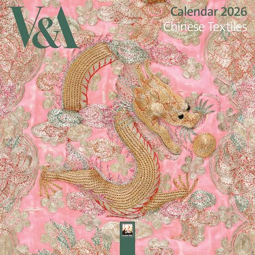 V&A: Chinese Textiles Mini Wall Calendar 2026 (Art Calendar)