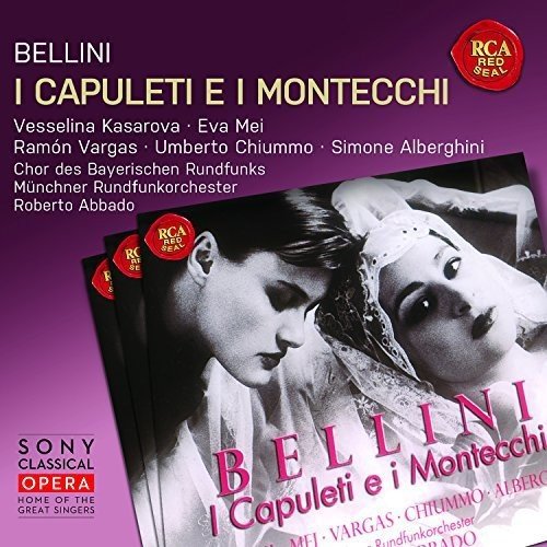 CD cover for Bellini’s “I Capuleti e i Montecchi” opera, with performers listed.