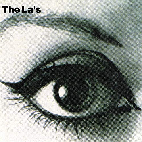 Black and white close-up of an eye, album cover for The La's.