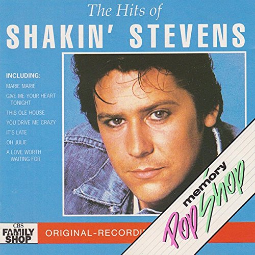 CD cover for Shakin’ Stevens’ “The Hits Of Shakin’ Stevens” album.