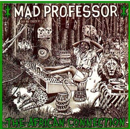 CD cover: black and white collage with a reclining figure, animals, and equipment.