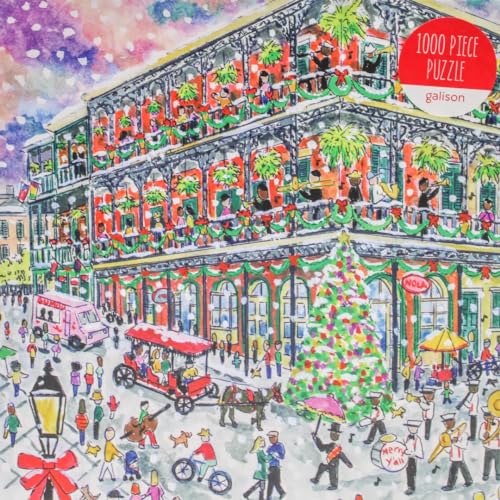Michael Storrings Christmas in New Orleans 1000 Piece Puzzle with Square Box