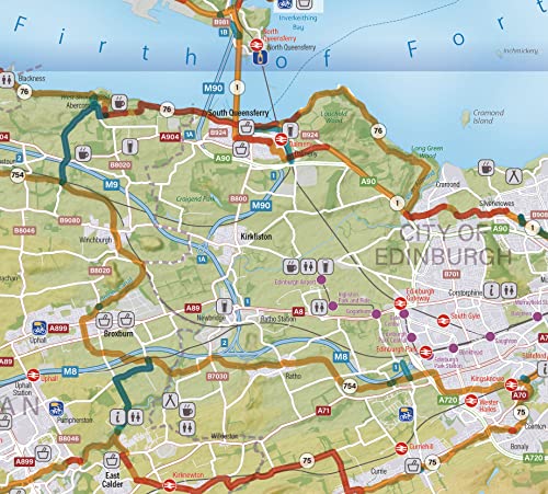 Edinburgh & Central Southern Scotland Cycle Map 24 : The Pentlands, Peebles and The Scottish Borders