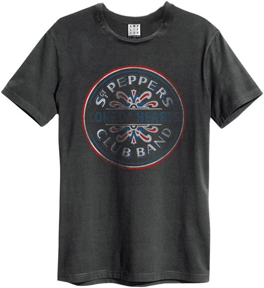 Beatles Revolver Amplified Small Vintage Charcoal T Shirt