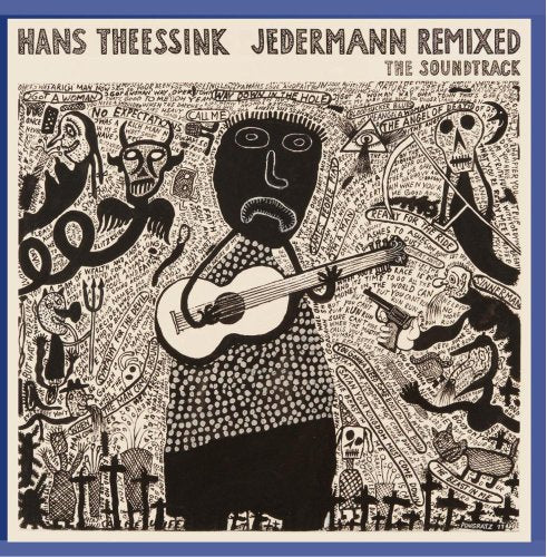 CD cover: black and white illustration of a man playing guitar, surrounded by figures.