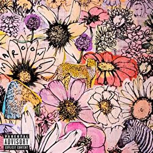 Album cover for Maroon 5’s “JORDI” featuring flowers and a cheetah.