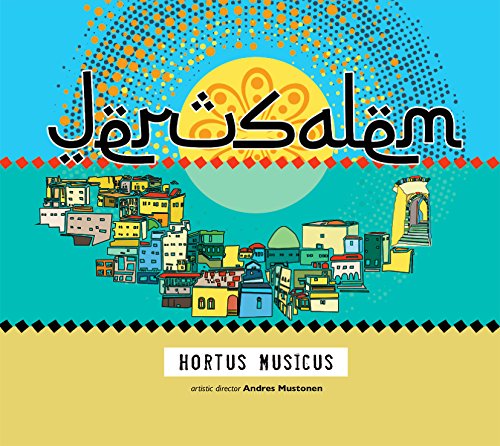 CD cover: illustrated medieval townscape with Arabic script and title text.