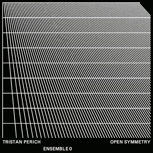 Black cover with white grid lines and text: "Tristan Perich, Open Symmetry".