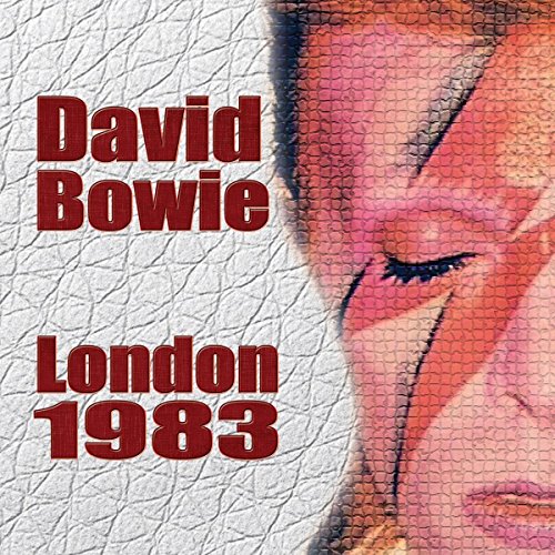 David Bowie portrait on a CD cover with textured white background.
