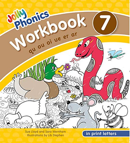 Jolly Phonics Workbook 7 in Print Letters