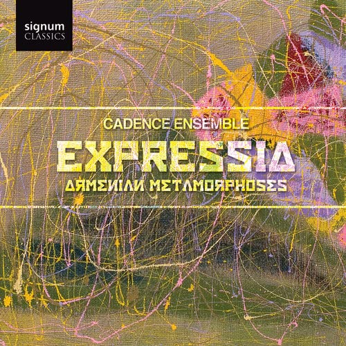 CD cover with abstract yellow and purple paint strokes, “Expressia” text.